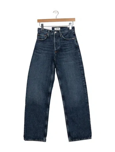 Pre-owned Agolde High-rise Straight Leg Jeans W/ Tags In Blue