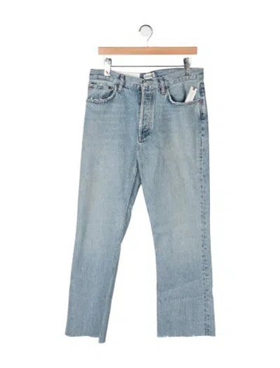 Pre-owned Agolde High-rise Straight Leg Jeans W/ Tags In Blue