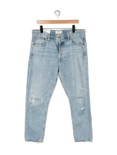Pre-owned Agolde High-rise Straight Leg Jeans W/ Tags In Blue