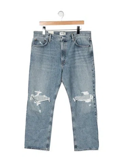 Pre-owned Agolde High-rise Straight Leg Jeans W/ Tags In Blue