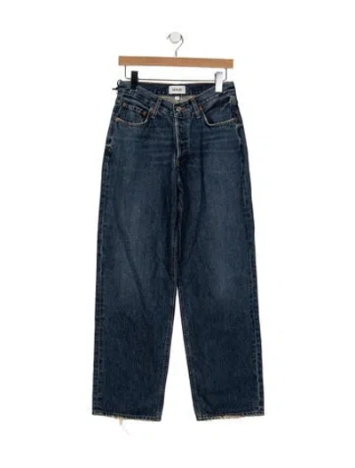 Pre-owned Agolde High-rise Straight Leg Jeans W/ Tags In Blue