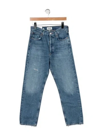 Pre-owned Agolde High-rise Straight Leg Jeans W/ Tags In Blue