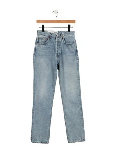Pre-owned Agolde High-rise Straight Leg Jeans W/ Tags In Blue