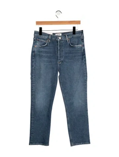 Pre-owned Agolde High-rise Straight Leg Jeans W/ Tags In Blue