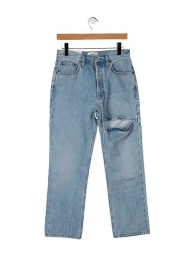 Pre-owned Agolde High-rise Straight Leg Jeans W/ Tags In Blue