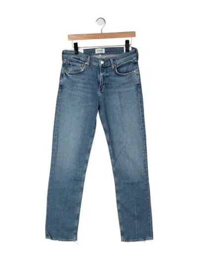Pre-owned Agolde High-rise Straight Leg Jeans W/ Tags In Blue