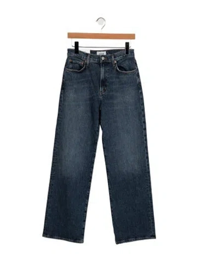 Pre-owned Agolde High-rise Straight Leg Jeans W/ Tags In Blue
