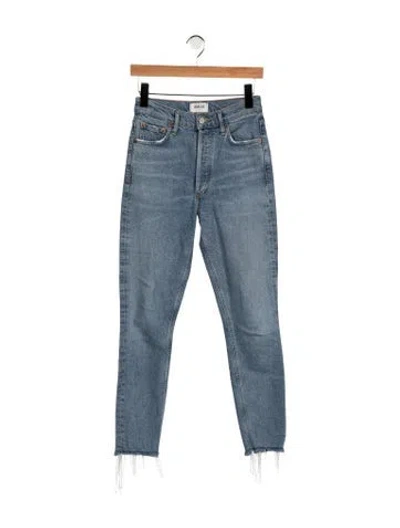 Pre-owned Agolde High-rise Straight Leg Jeans W/ Tags In Blue