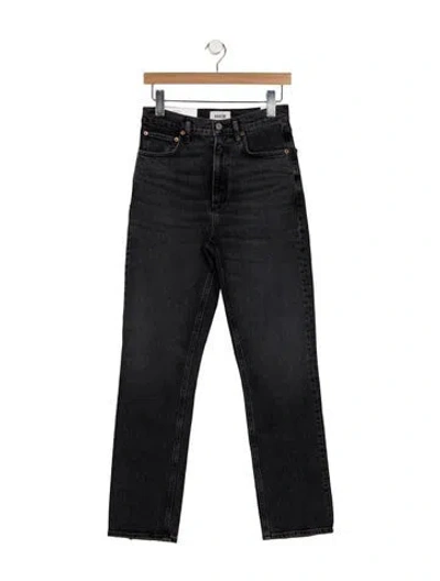Pre-owned Agolde High-rise Straight Leg Jeans W/ Tags In Gray