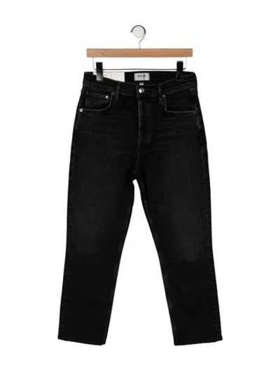 Pre-owned Agolde High-rise Straight Leg Jeans W/ Tags In Gray