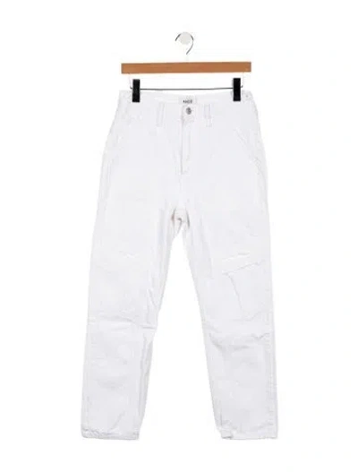 Pre-owned Agolde High-rise Straight Leg Jeans In White