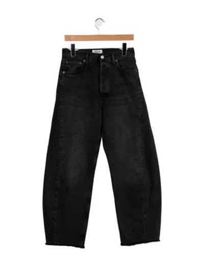 Pre-owned Agolde High-rise Wide Leg Jeans In Black/blue