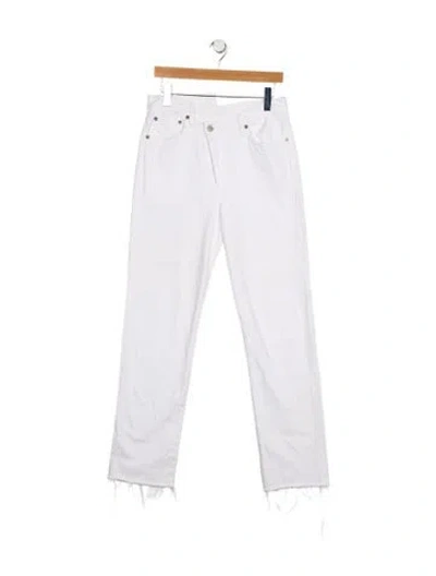 Pre-owned Agolde High-rise Wide Leg Jeans In Blue