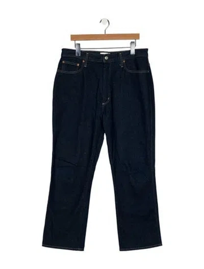 Pre-owned Agolde High-rise Wide Leg Jeans In Blue