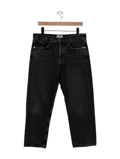 Pre-owned Agolde High-rise Wide Leg Jeans In Blue