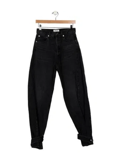 Pre-owned Agolde High-rise Wide Leg Jeans In Blue