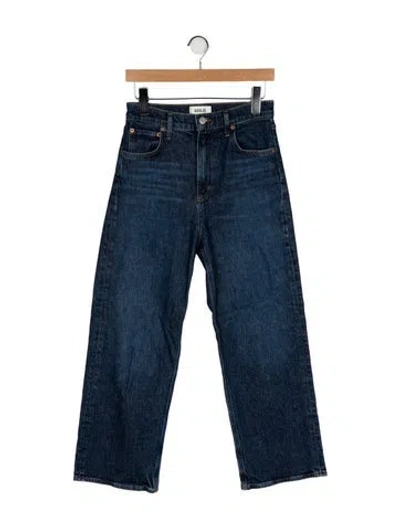 Pre-owned Agolde High-rise Wide Leg Jeans In Blue