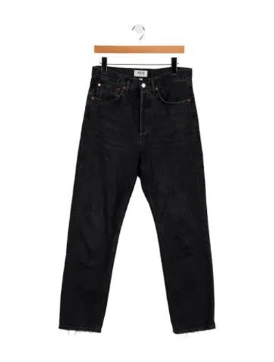Pre-owned Agolde High-rise Wide Leg Jeans In Blue