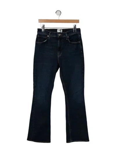 Pre-owned Agolde High-rise Wide Leg Jeans In Blue