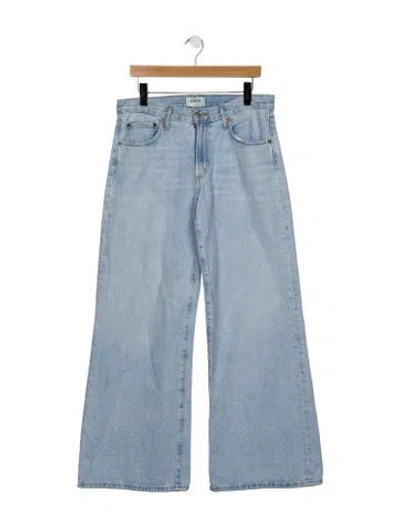 Pre-owned Agolde High-rise Wide Leg Jeans In Blue