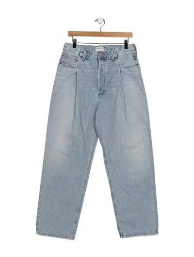 Pre-owned Agolde High-rise Wide Leg Jeans In Blue