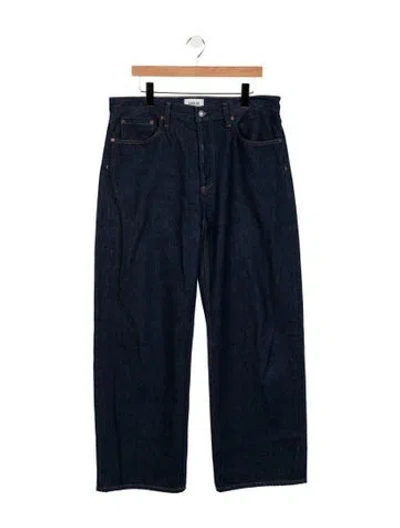 Pre-owned Agolde High-rise Wide Leg Jeans In Blue