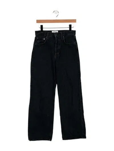 Pre-owned Agolde High-rise Wide Leg Jeans In Blue