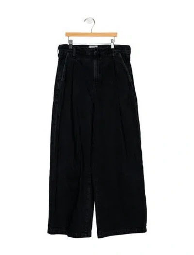 Pre-owned Agolde High-rise Wide Leg Jeans In Blue