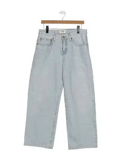 Pre-owned Agolde High-rise Wide Leg Jeans In Blue