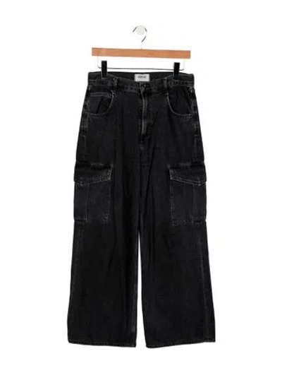 Pre-owned Agolde High-rise Wide Leg Jeans In Blue