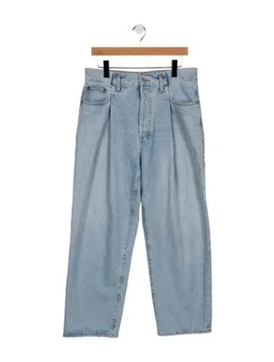 Pre-owned Agolde High-rise Wide Leg Jeans In Blue