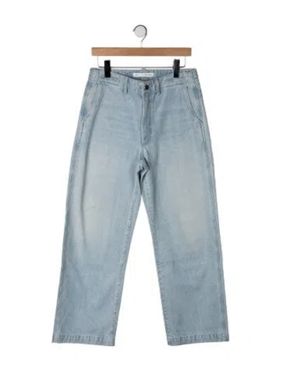Pre-owned Agolde High-rise Wide Leg Jeans In Blue