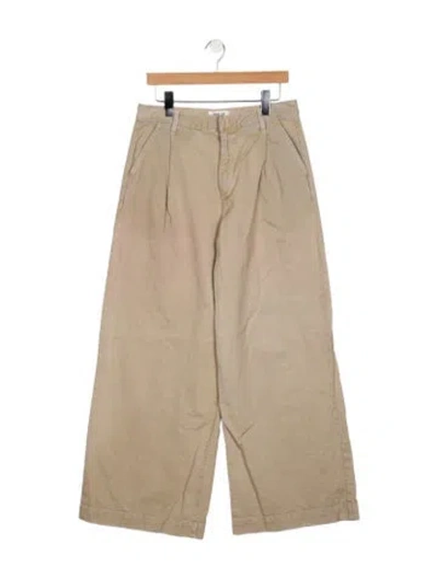 Pre-owned Agolde High-rise Wide Leg Jeans In Gray