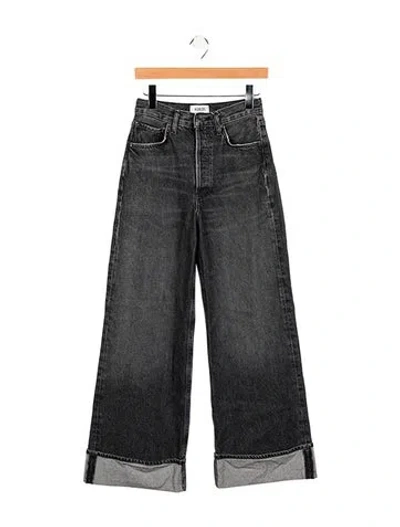 Pre-owned Agolde High-rise Wide Leg Jeans In Multi