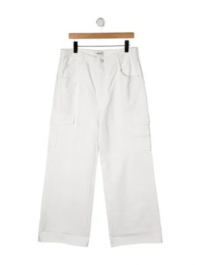 Pre-owned Agolde High-rise Wide Leg Jeans In Neutral