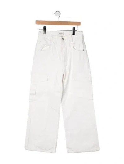 Pre-owned Agolde High-rise Wide Leg Jeans In Neutral