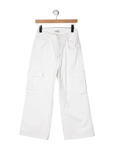 Pre-owned Agolde High-rise Wide Leg Jeans In Neutrals