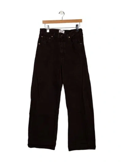 Pre-owned Agolde High-rise Wide Leg Jeans In Purple