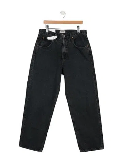 Pre-owned Agolde High-rise Wide Leg Jeans W/ Tags In Black