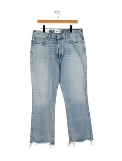 Pre-owned Agolde High-rise Wide Leg Jeans W/ Tags In Blue