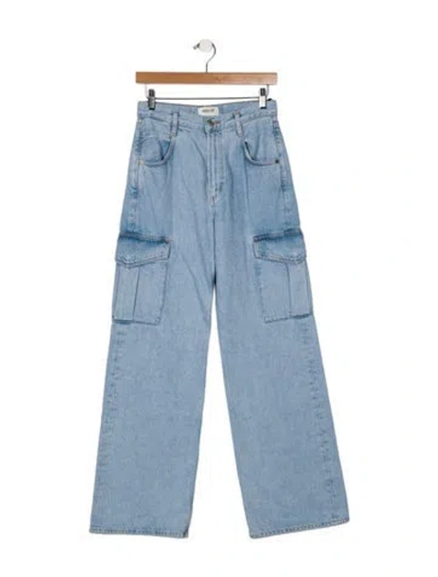 Pre-owned Agolde High-rise Wide Leg Jeans W/ Tags In Blue