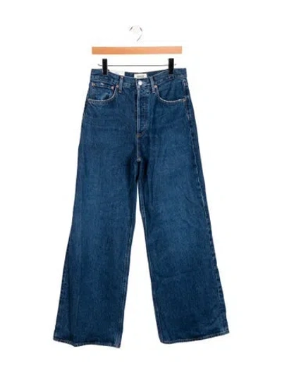 Pre-owned Agolde High-rise Wide Leg Jeans W/ Tags In Blue