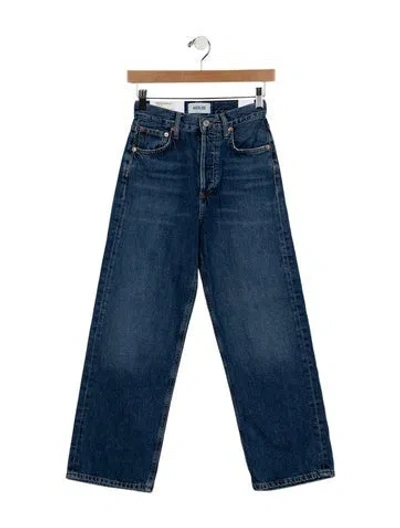 Pre-owned Agolde High-rise Wide Leg Jeans W/ Tags In Blue