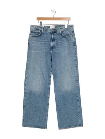 Pre-owned Agolde High-rise Wide Leg Jeans W/ Tags In Blue