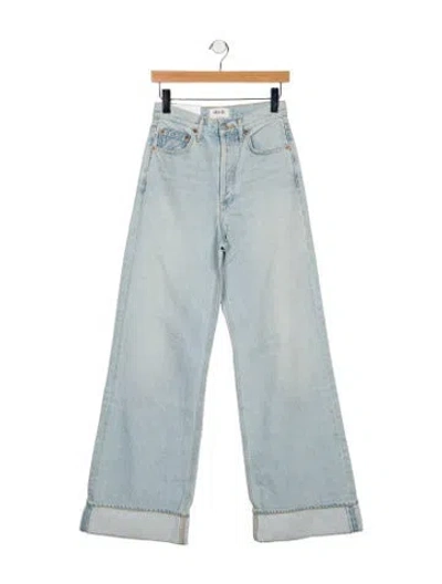 Pre-owned Agolde High-rise Wide Leg Jeans W/ Tags In Blue
