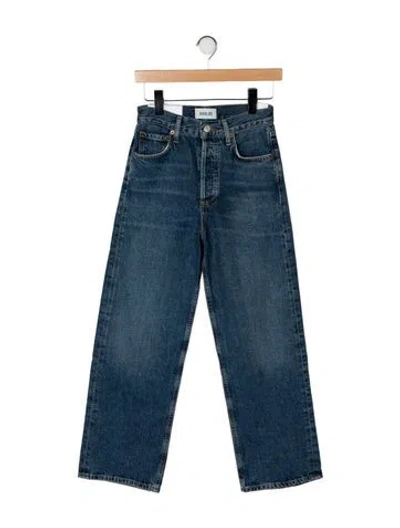 Pre-owned Agolde High-rise Wide Leg Jeans W/ Tags In Blue
