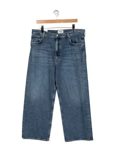 Pre-owned Agolde High-rise Wide Leg Jeans W/ Tags In Blue