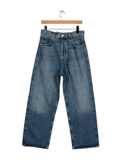 Pre-owned Agolde High-rise Wide Leg Jeans W/ Tags In Blue