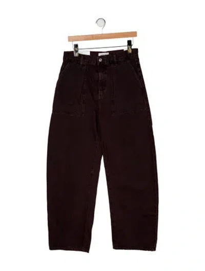 Pre-owned Agolde High-rise Wide Leg Jeans W/ Tags In Brown