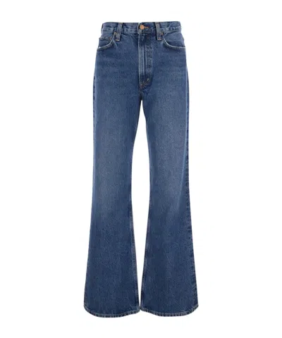 Agolde Leena Regenerative Cotton Jeans In Blue